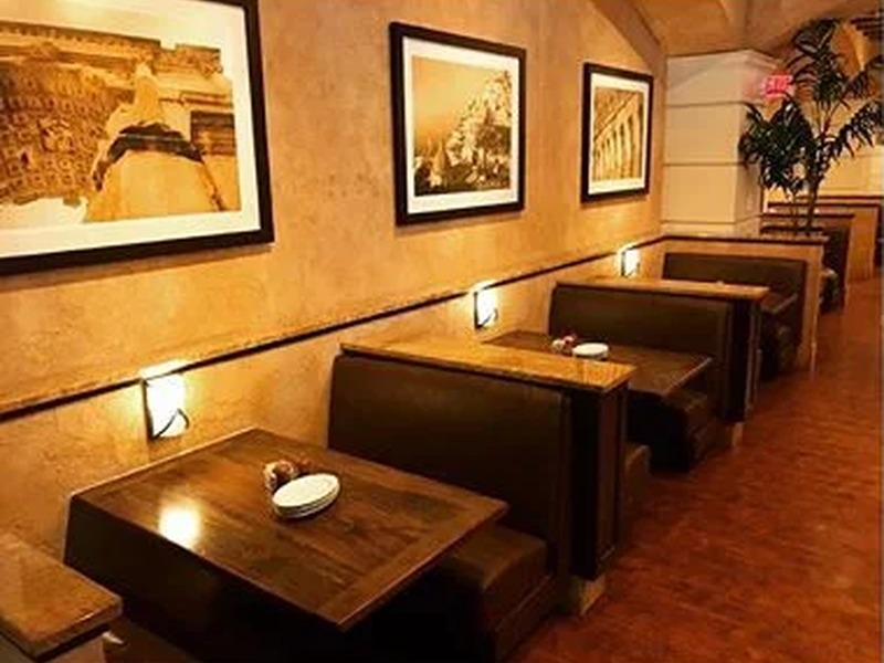 Restaurant booth upholstery by Forte
